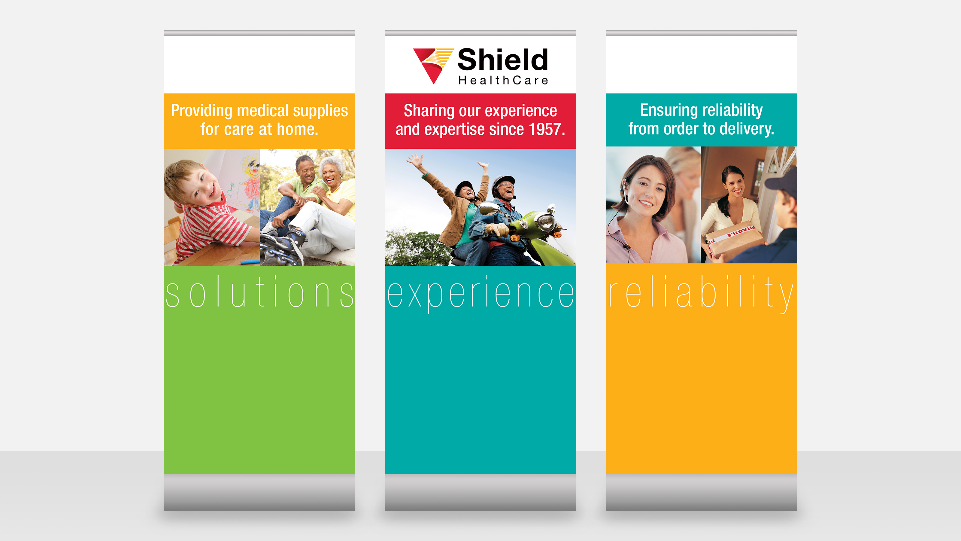 shield healthcare tradeshow banners