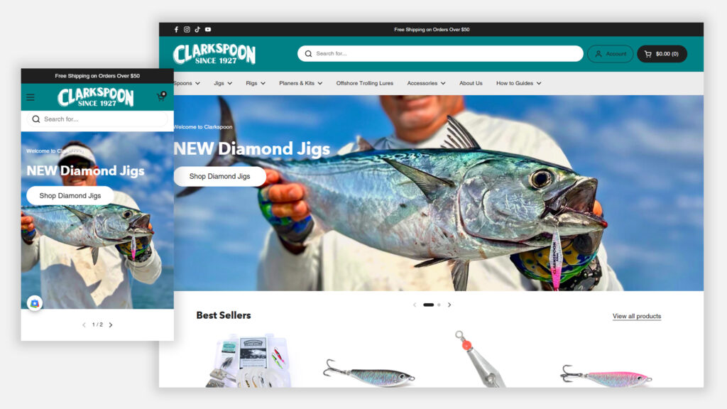 Shopify Theme Web Redesign Clarkspoon