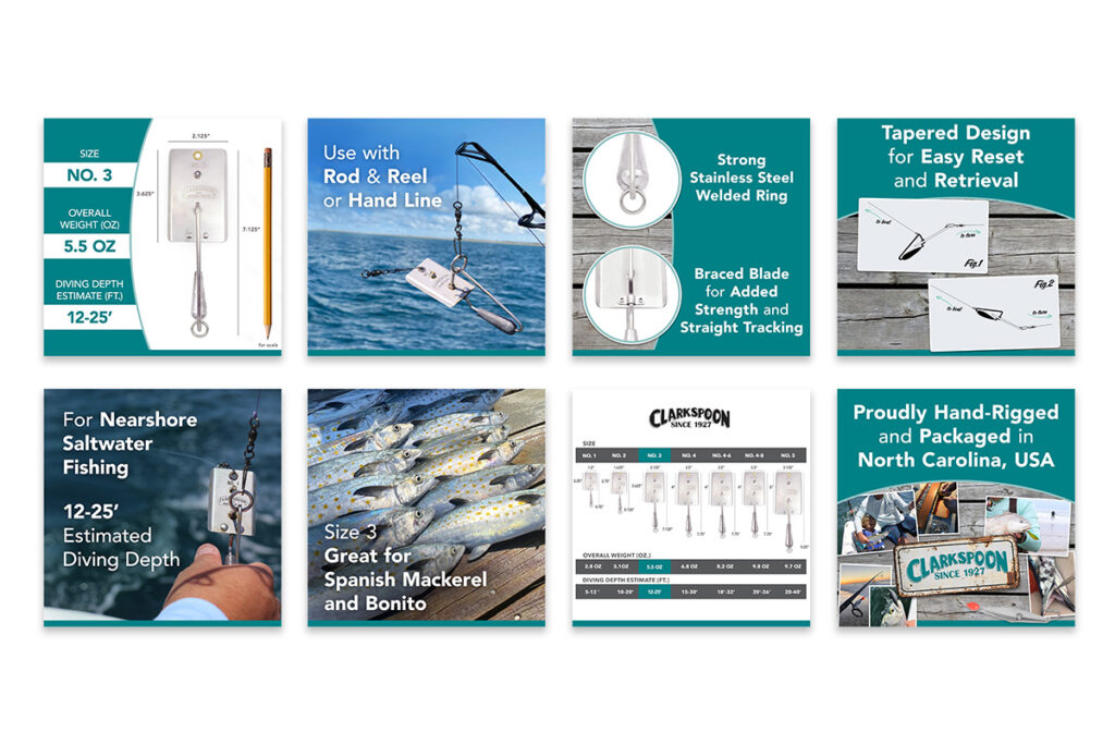 Ecommerce Product Carousel Images, Fishing Brand Lure